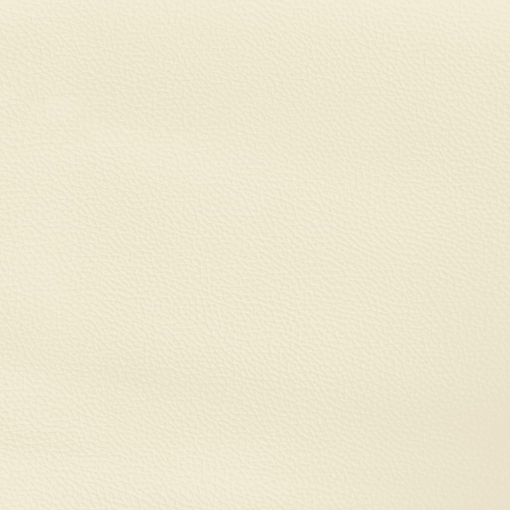 Kopfteil mit Ohren Creme 93x23x78/88 cm Kunstleder